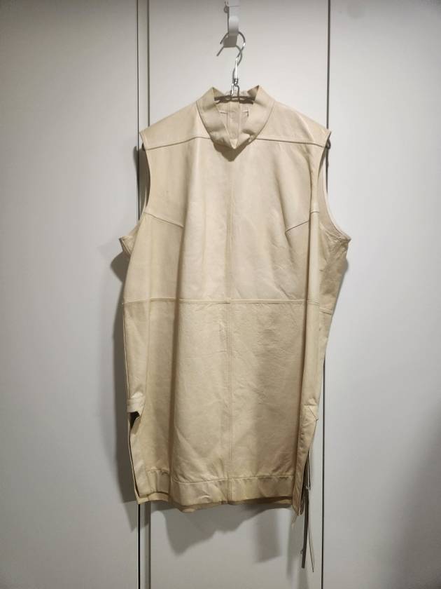 rick owens lambskin sleeveless long length 릭오웬스