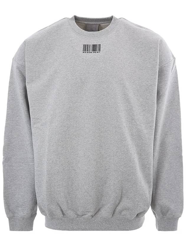 22SS VL12TR140G GREYMELANGE 베트멍 스몰 바코드 오버 맨투맨