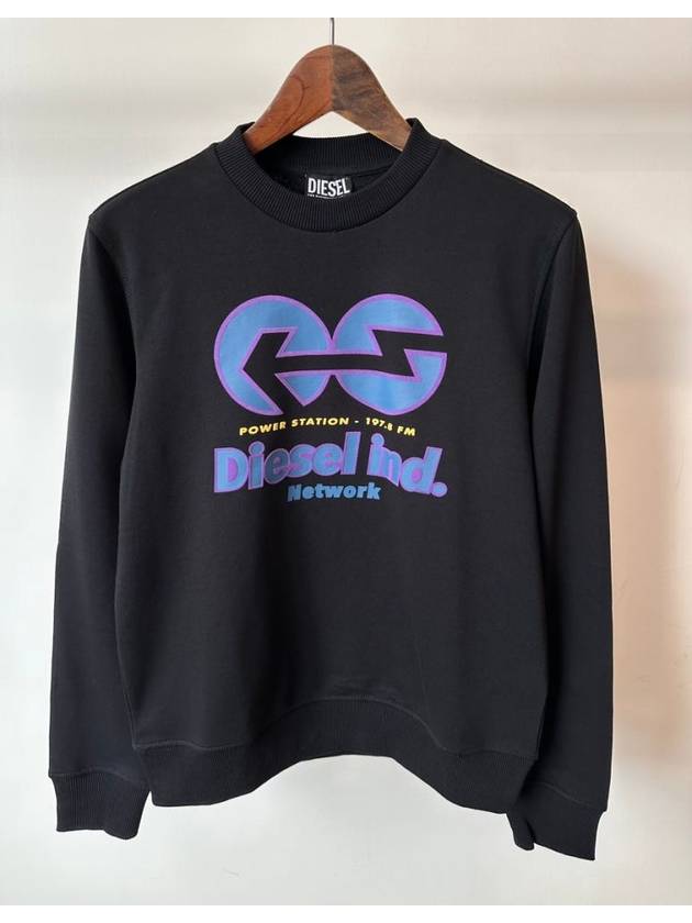 디젤 맨투맨 A06492 0GRAC 블랙 MENS S