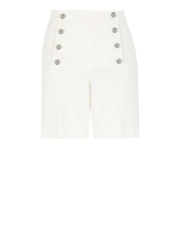 에트로 하이웨이스트 버튼 디테일 반바지