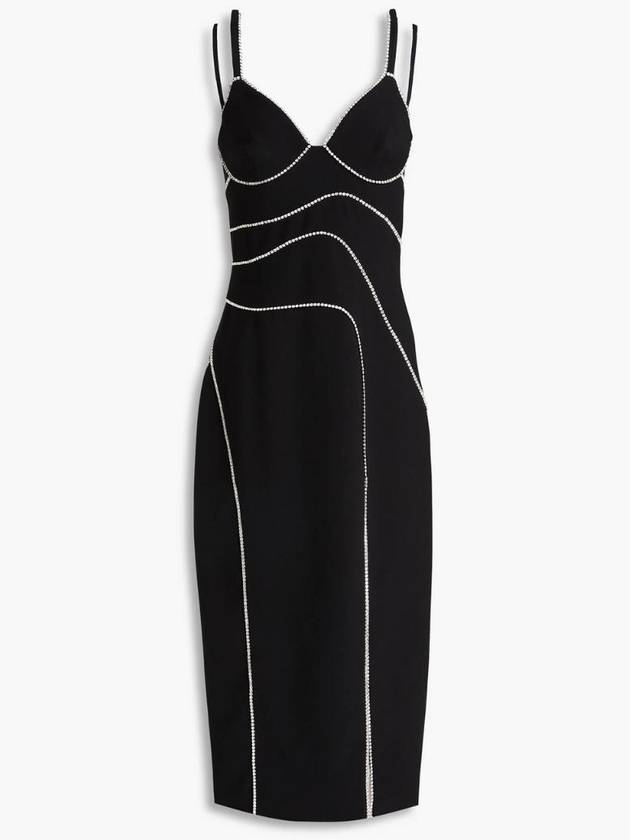 NB07 ZUHAIR MURAD 여성 원피스 Crystal embellished crepe midi dress