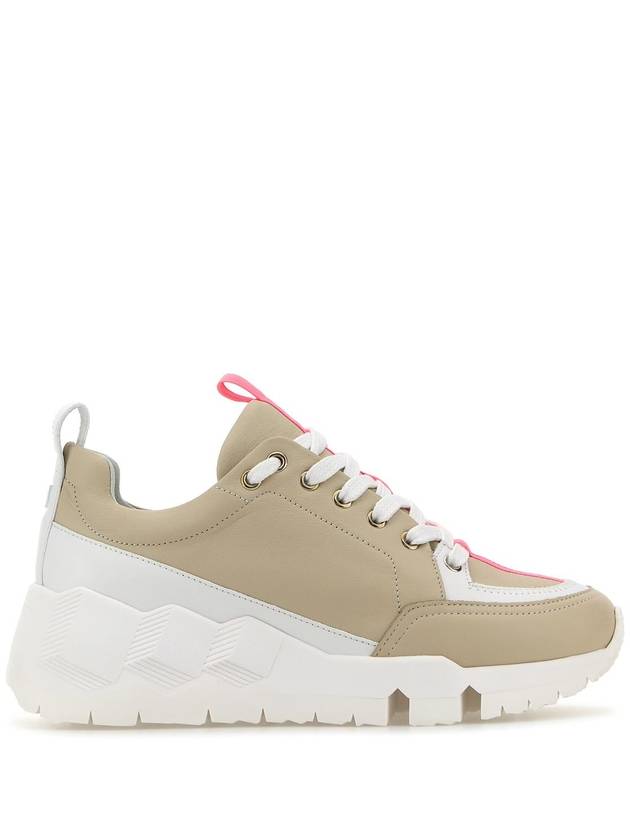 PIERRE HARDY - Beige leather Street Life sneakers