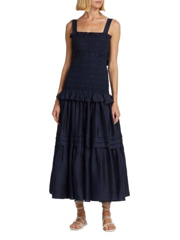 Lysia 티어드 리넨 블렌드 맥시 드레스 Lysia Tiered Linen Blend Maxi Dress
