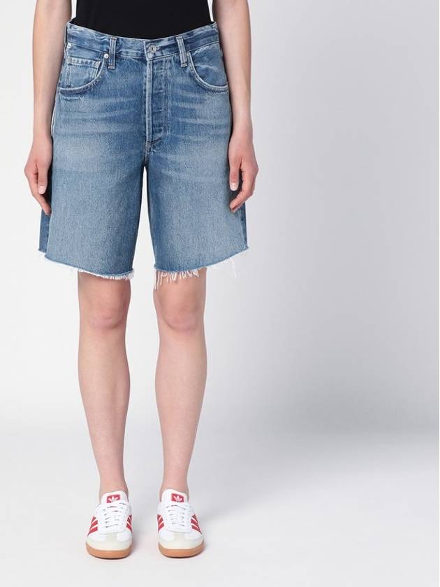 Citizens of Humanity Washed blue shorts in organic denim