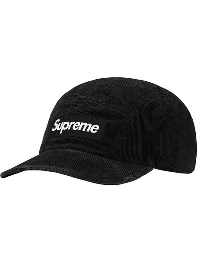 21FW 슈프림 고어텍스 코듀로이 캠프캡 블랙SUPREME GORE-TEX CORDUROY CAMP CAP