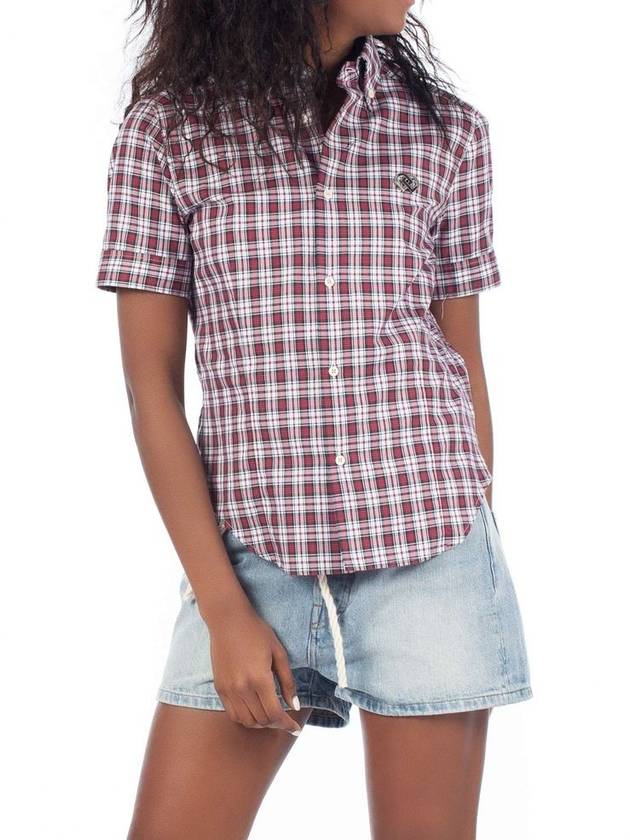 DSQUARED2 double D SHORT SLEEVE check SHIRT 디스퀘어드2