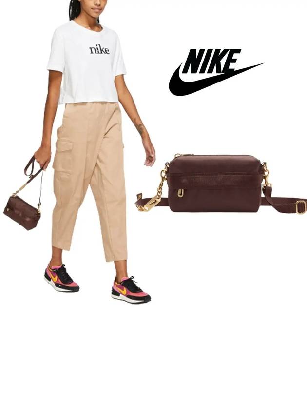 나이키 여성 퓨추라 럭스 1L 크로스백 가방 브라운 심플 베이직 미니 남여공용