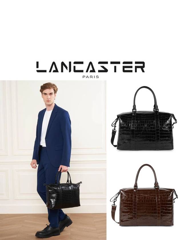 랑카스터 크로코 옴므 남자 토트백 324 03