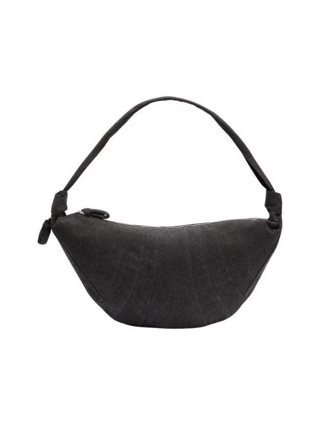 르메르 엑스트라 라지 헤비 코튼 캔버스 크루아상 백 애쉬 블랙 BG0150 LF1400 983