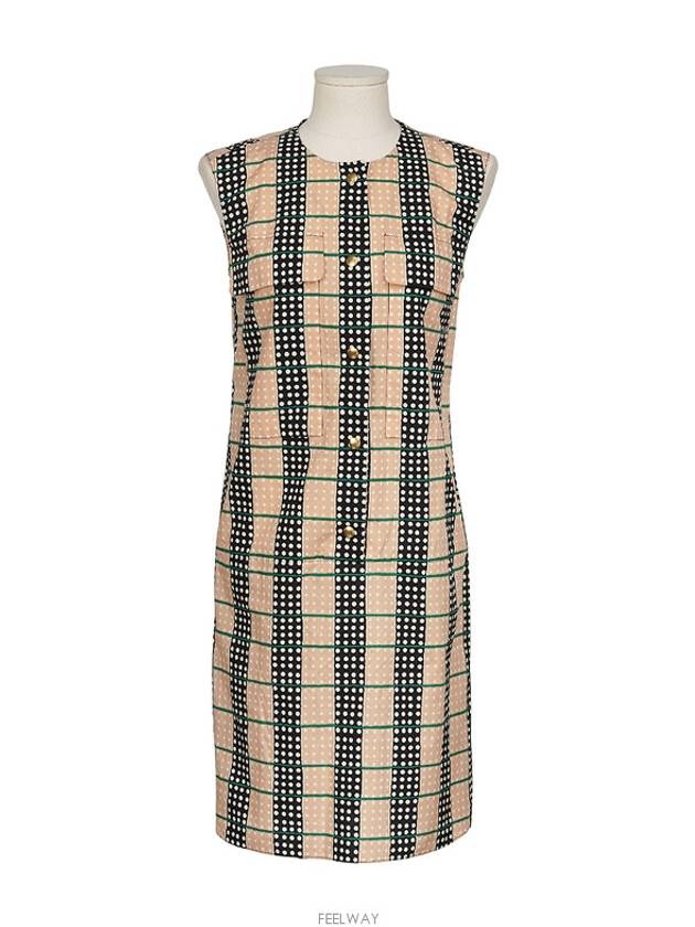 마르니 13SS 컬렉션 도트 민소매 원피스 28441