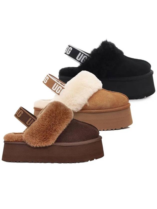 UGG 어그 펀케트 통굽 양털 슬리퍼 블랙 여성용 1113474 CHE