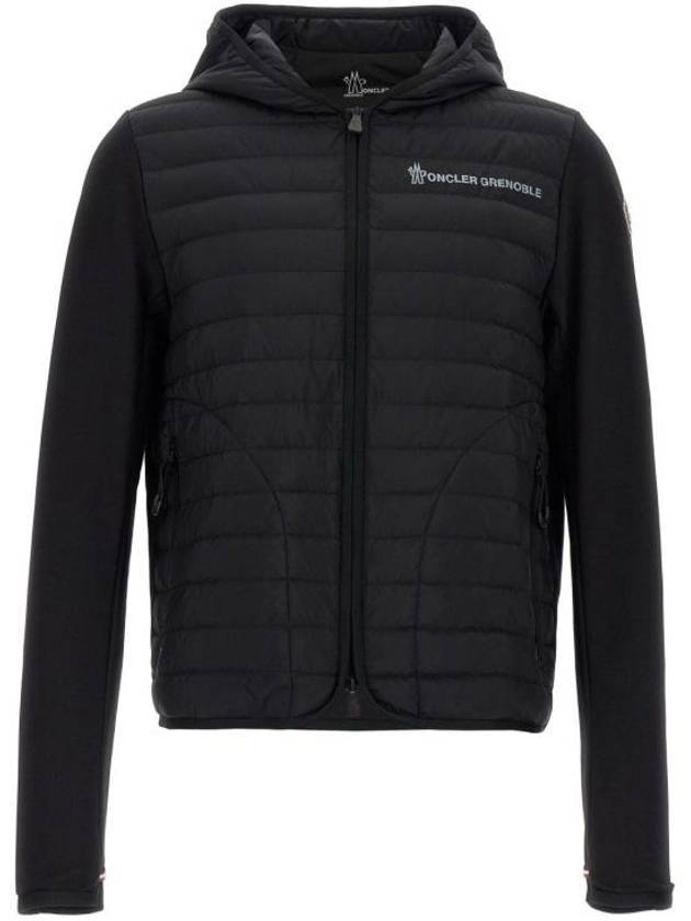 몽클레르 패디드 코튼 후드집업 블랙