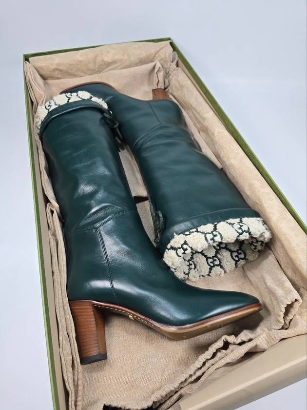 구찌 GG 시어링 이펙트 부츠 37