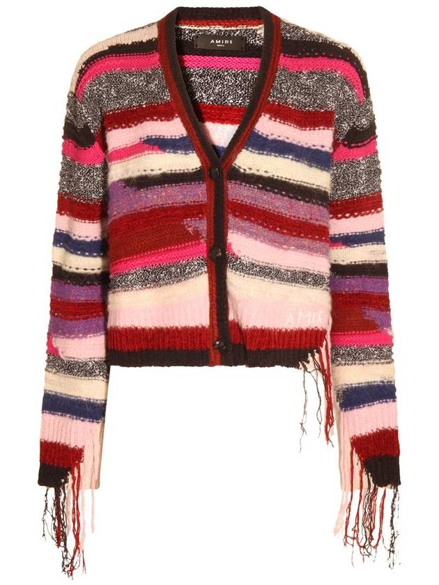 아미리 멀티컬러 울 스트라이프 가디건 PS23WKC002510 B0560956612