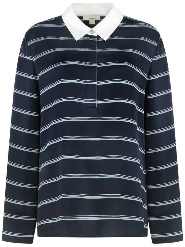 빈스 롱슬리브 스트라이프 폴로 셔츠 V074213046_995CSS