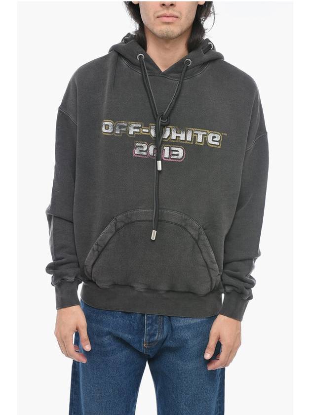 오프화이트 남성 후드