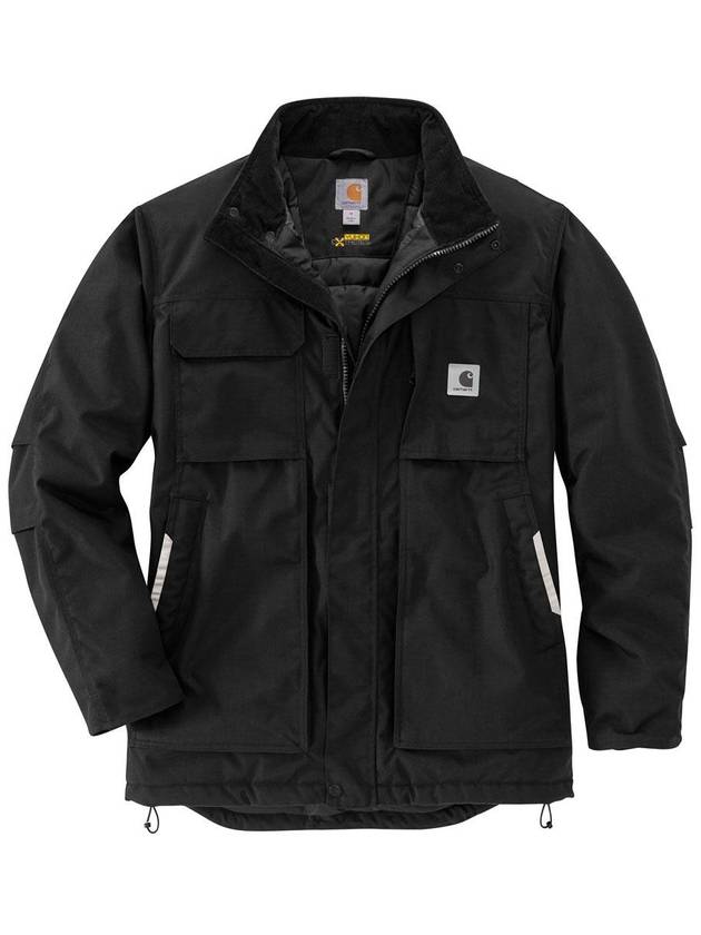 칼하트 남성 유콘 익스트림 풀스윙 코트 긴팔 방풍 집업 재킷 Black