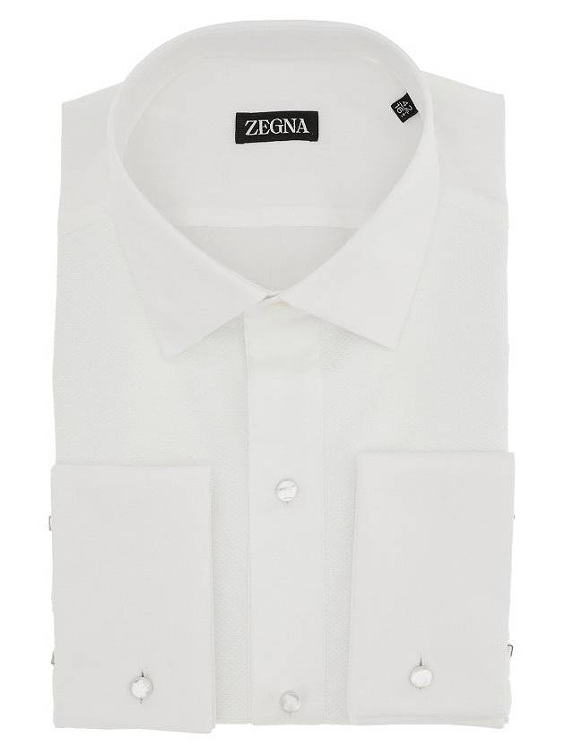 ZEGNA Cotton tuxedo shirt