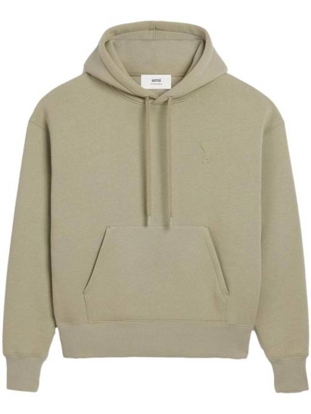 아미 파리 로고 후드탑 베이지