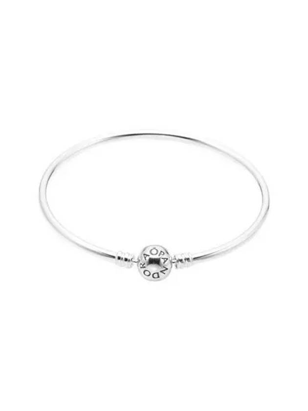 W 판도라 모먼트 뱅글 브레이슬릿 스털링 실버 W Pandora Moments Bangle Sterling Silver