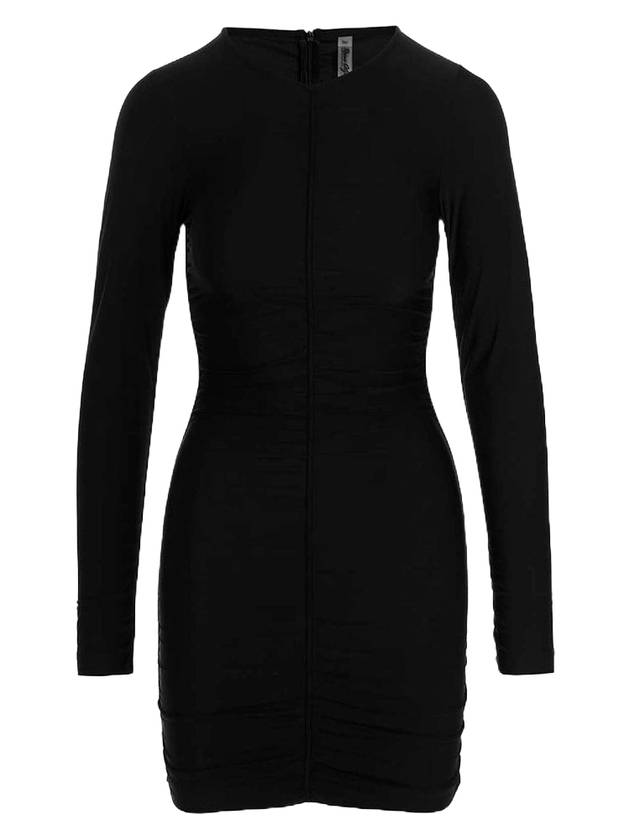 레이나 올가 마스터 바이퍼 긴팔 숏 원피스 블랙