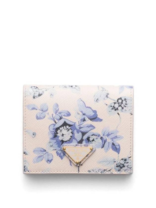 프라다 플로럴 프린트 가죽 지갑 1MV2042C14