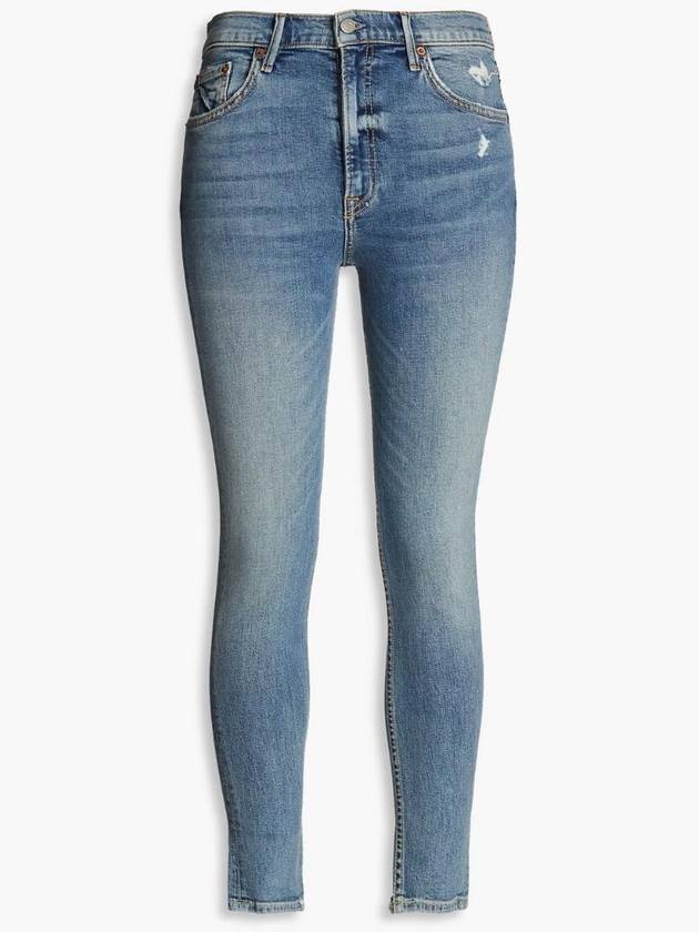 NB07 걸프렌드 여성 청바지 Kendall distressed high rise skinny jeans
