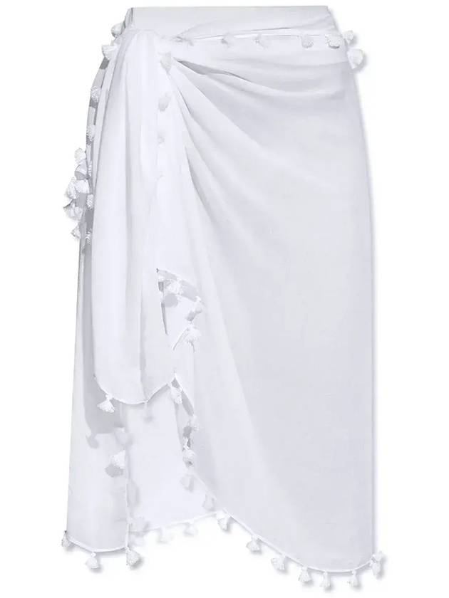 멜리사 오다바쉬 태슬 트림 파레오 PAREOCR0_WHITE