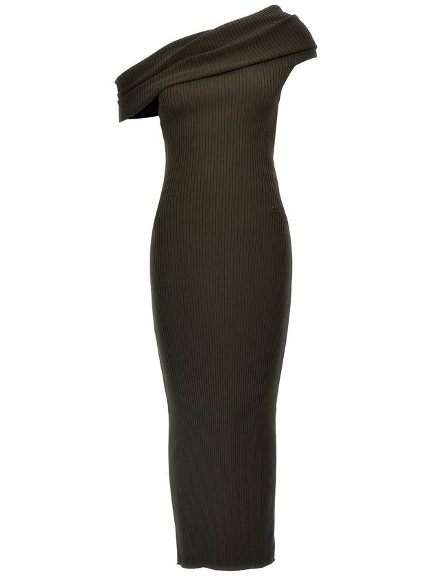 Courreges - Twist Rib Knit Long Dresses