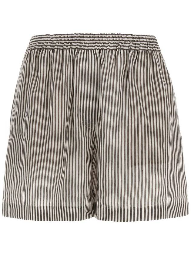브루넬로 쿠치넬리 Spring Summer 2025 Striped linen bermuda shorts MH756NL499C007