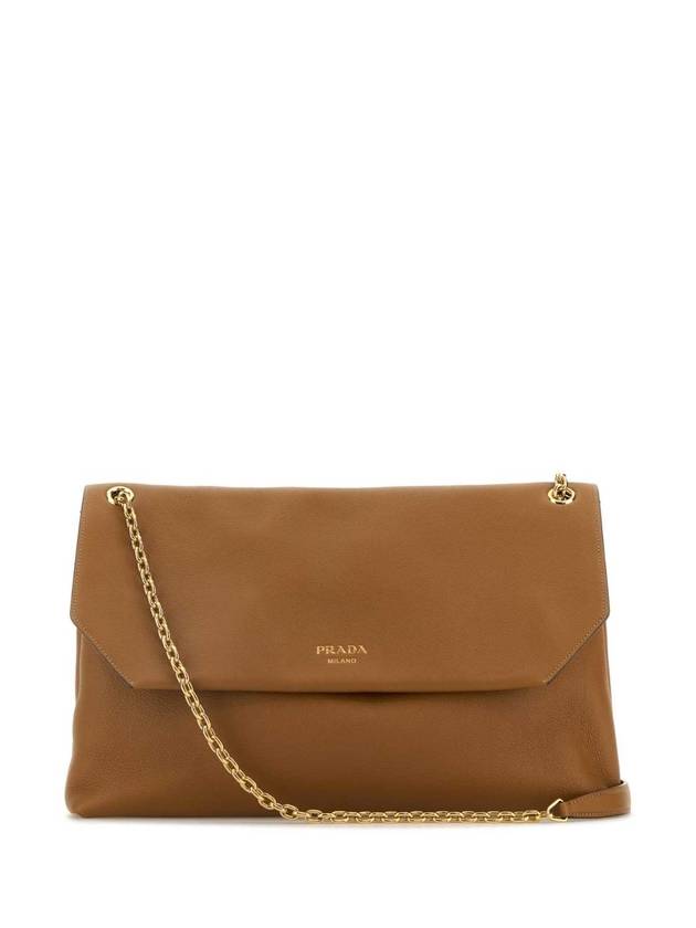 PRADA 1BD3682CYS F03BH Camel leather shoulder bag