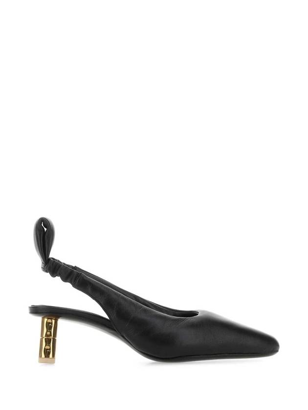 BOYY PUFFYSLINGBACKPUMP BLACK Black nappa leather Puffy pumps