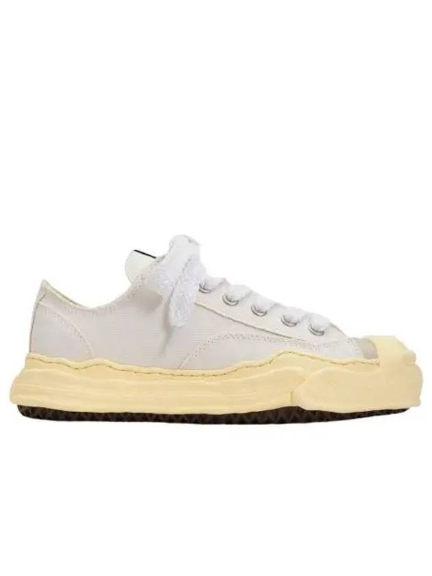 메종 미하라 야스히로 행크 VL OG 솔 캔버스 로우탑 스니커즈 화이트 Maison Mihara Yasuhiro Hank VL OG Sole Canvas Low top Sneakers White