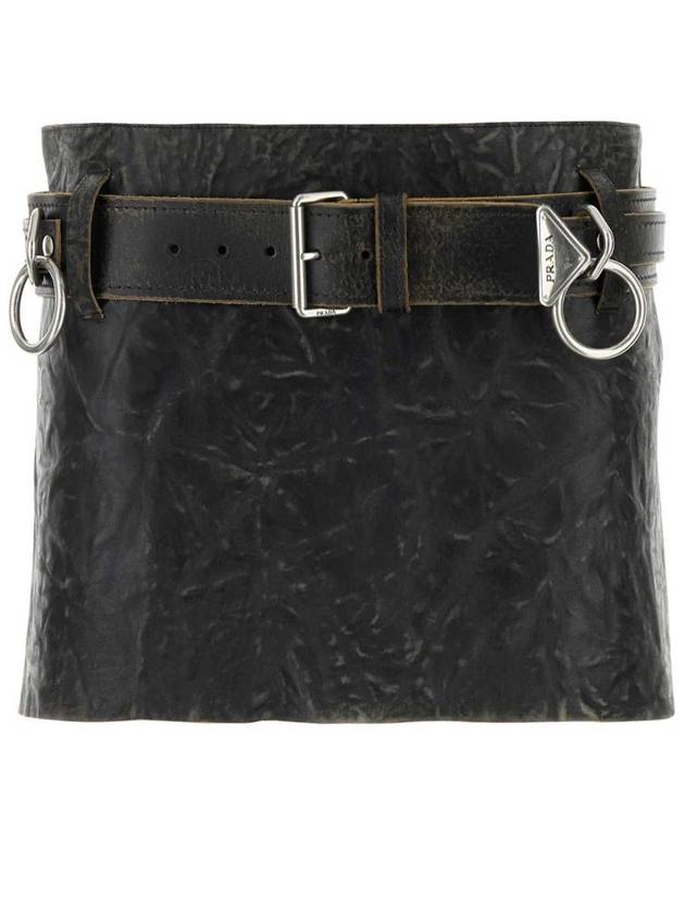 SS25 프라다 여성 H라인 스커트 Prada Skirts