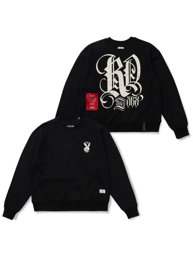 스티그마 Rd 368 Oversized Crewneck Black