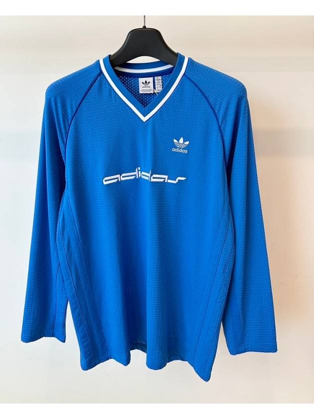 아디다스 루즈핏 져지 트랙 탑 IS3852 블루 WOMENS JP M JP XL