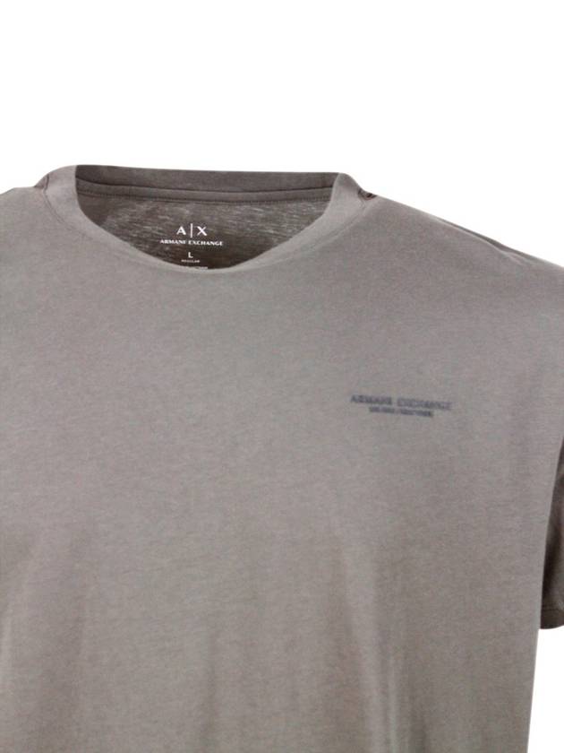 아르마니 익스체인지 로고 프린트 크루넥 티셔츠 Armani Exchange Logo Printed Crewneck T Shirt
