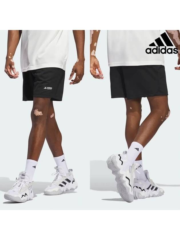 아디다스 레전드 로고 5인치 쇼츠 반바지 블랙