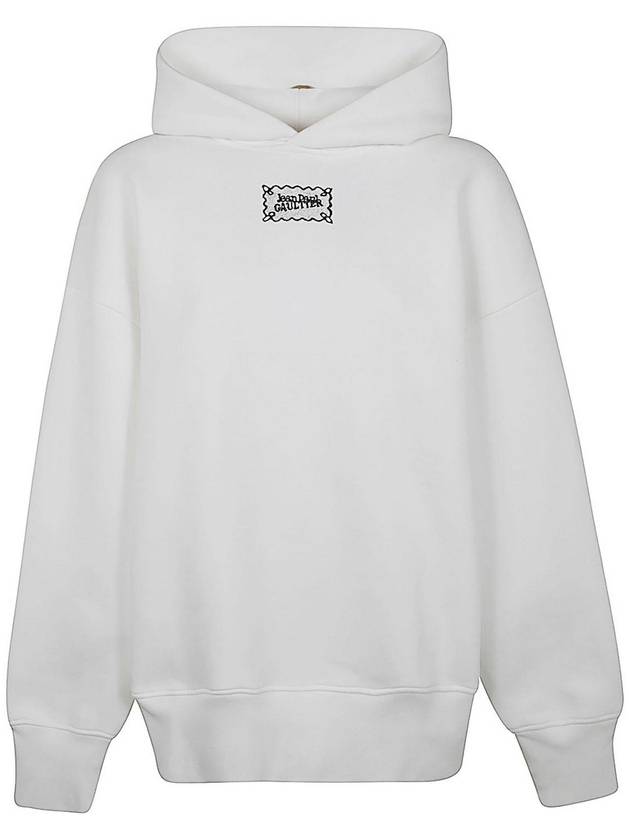 Jean Paul Gaultier Cotton Oversized Hoodie With Transfer