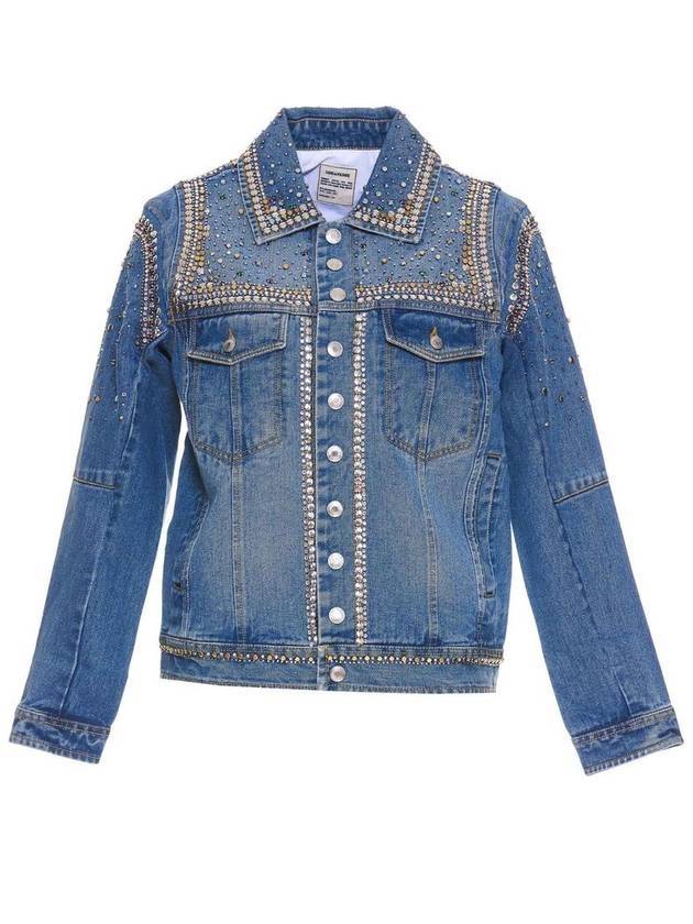 쟈딕앤볼테르 여성 베스티 킬러 스트레스 데님 자켓 라이트 블루