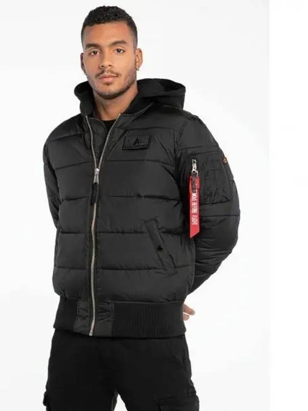 알파 인더스트리 MA1 ZH 푸퍼 패딩 FD 겨울 자켓 블랙 373389