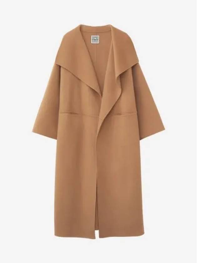 W 토템 시그니쳐 울 캐시미어 코트 카멜 W Toteme Signature Wool Cashmere Coat Camel