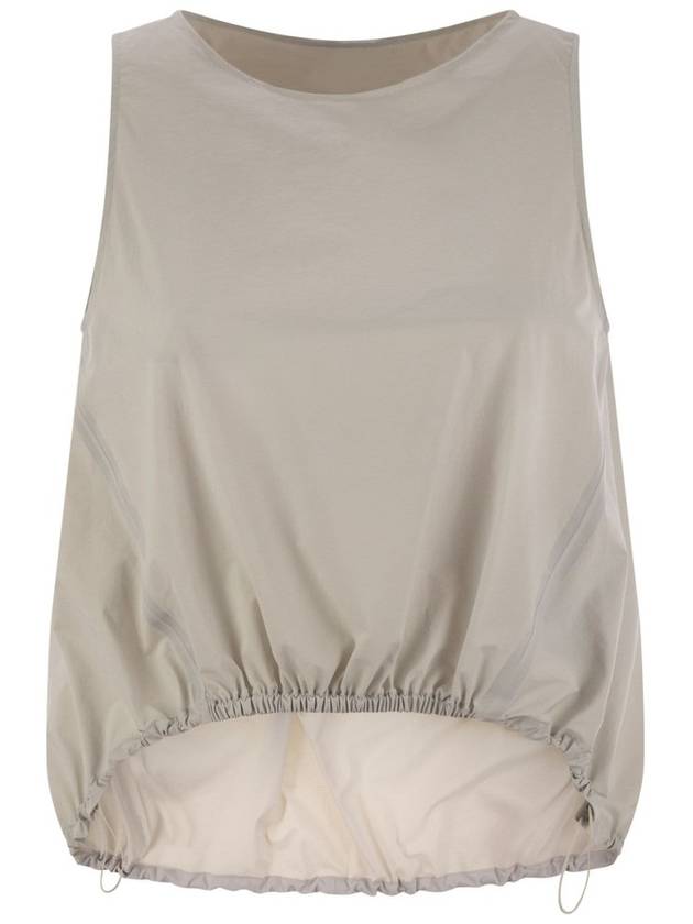 에르노 드로스트링 밑단 퍼퍼 탱크 탑