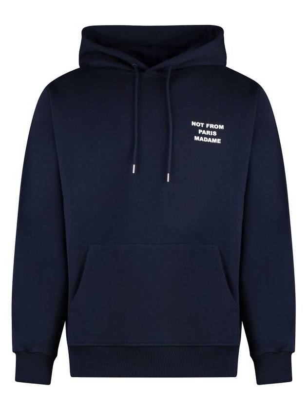 퍼니 미스터 슬로건 프린트 드로스트링 후디