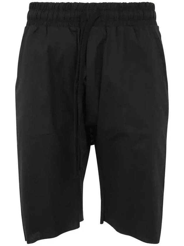 Thom Krom 드롭 크로치 로컷 드로스트링 쇼츠 MST360_BLACK