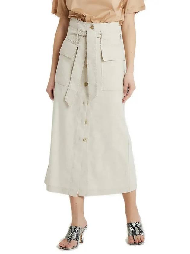 Erika Cavallini 벨트 웨이스트 미디 스커트 S1PP1SM03_W810