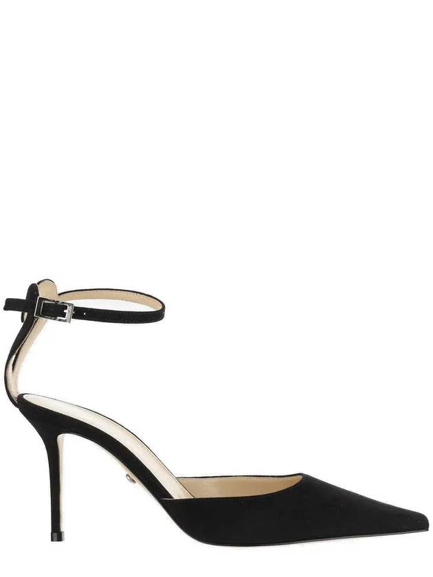 Mach & Mach Heart 디테일 뾰족한 발가락 펌프스 S074285_SUEBLK