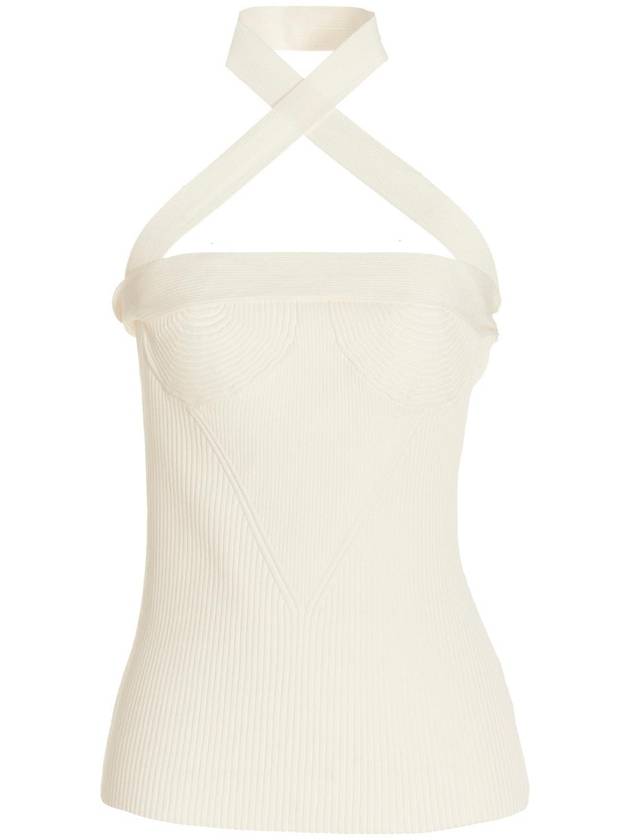 PROENZA SCHOULER 비대칭 숄더 니트 탑 R2327052102