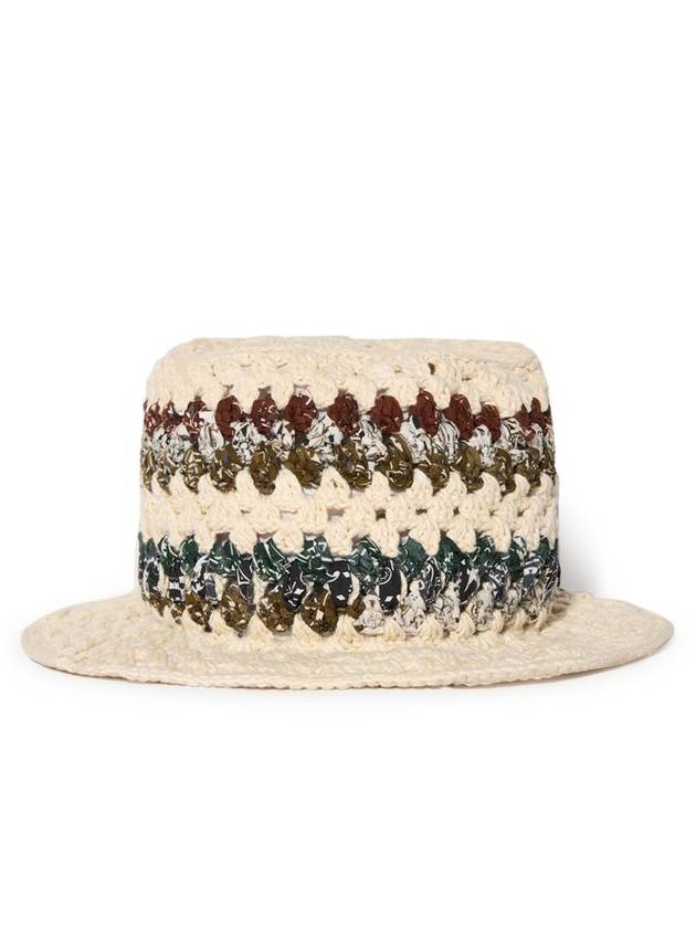 아미리 크로셰 니트 밀짚모자