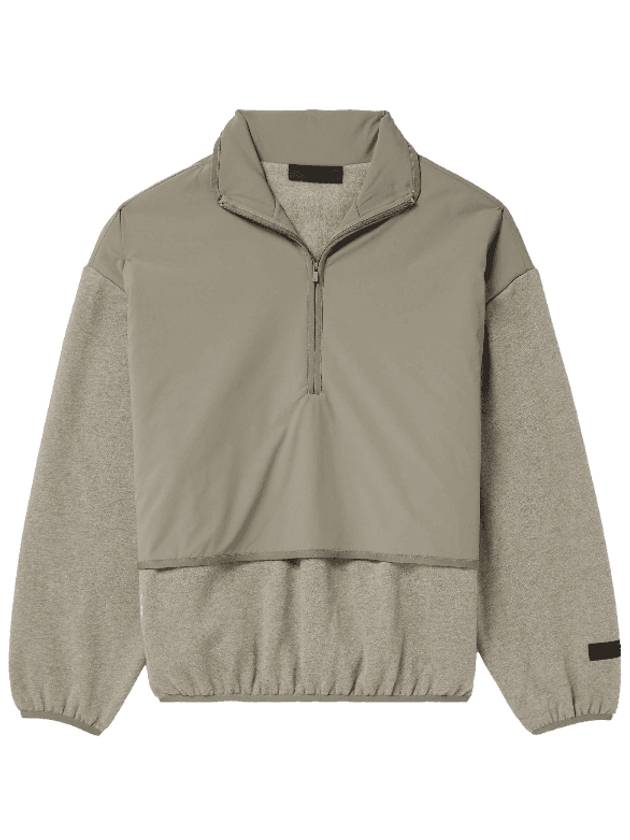 피어오브갓 에센셜 나일론 플리스 아노락 더스트 헤더 그레이